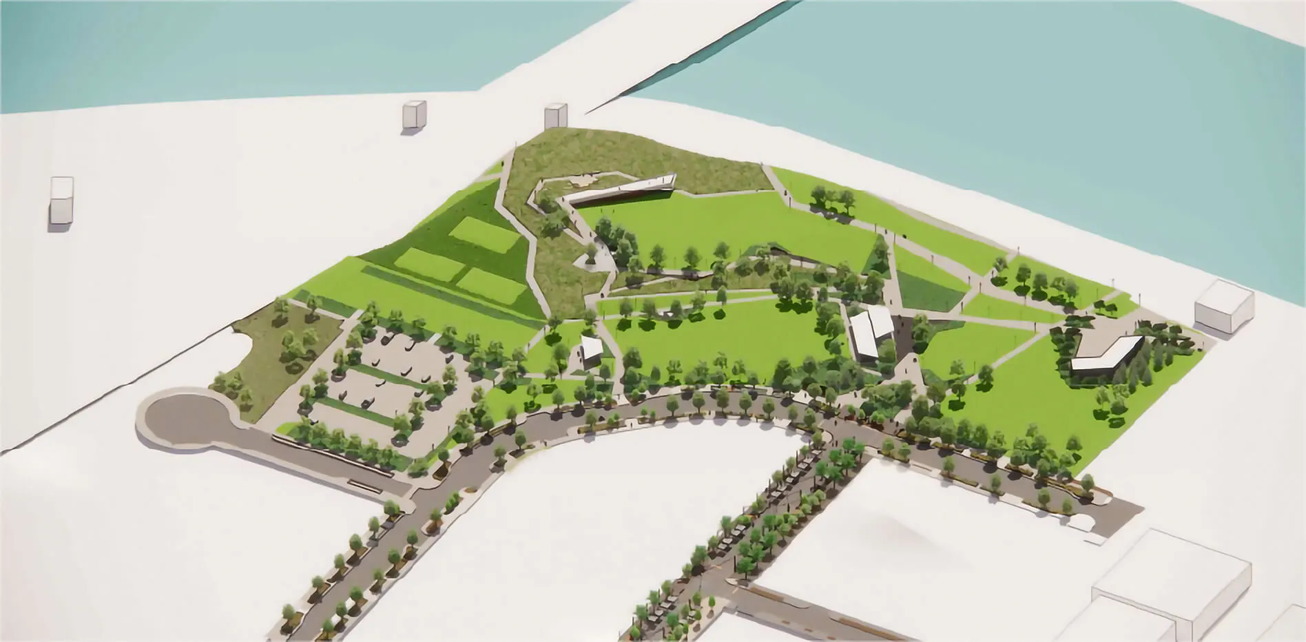 Image of the plans for MidAmerican Energy Two Rivers Park